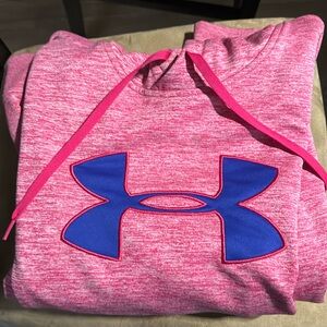 Under Armour Pink and Purple Hoodie size Medium